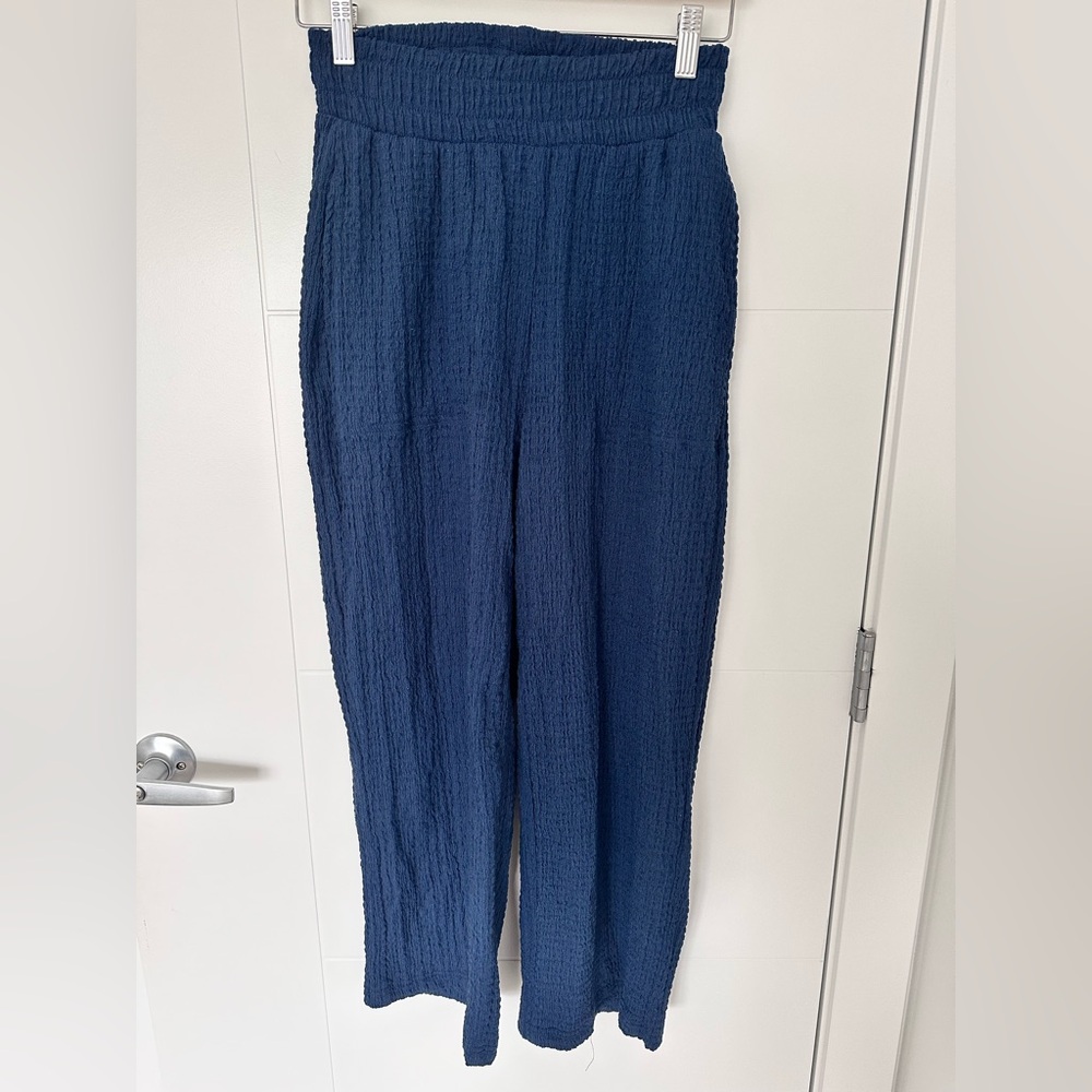 Free People FP Beach Textured Wide Leg Pants